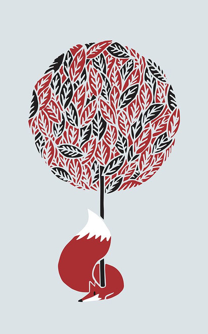 Cherry Tree Fox Poster Print - Robert Farkas (15 x 24)