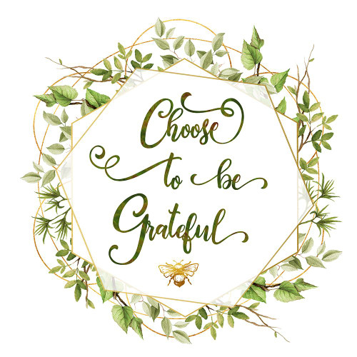 Choose To Be Grateful Poster Print - Tina Lavoie (24 x 24)