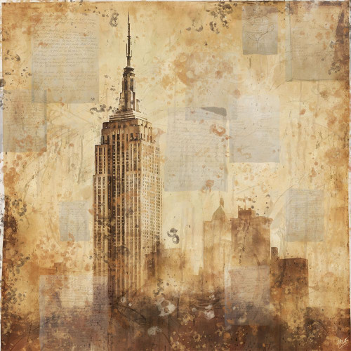 New York Watercolor I Poster Print - Marta Wiley (24 x 24)