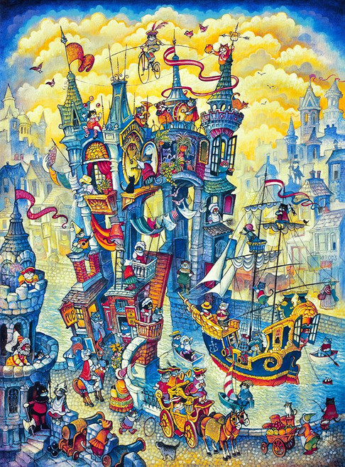Cats Royale Poster Print - Bill Bell (12 x 16)