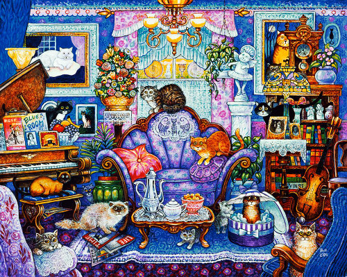 Blue Room Poster Print - Bill Bell (12 x 9)