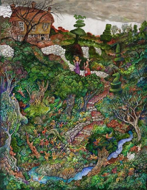 There are fairies at the bottom of my garden! Poster Print - Bill Bell (24 x 31)