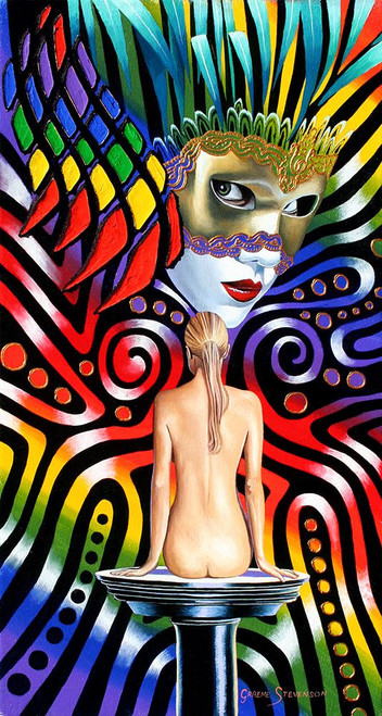 Rainbow Mask Poster Print - Graeme Stevenson (13 x 24)