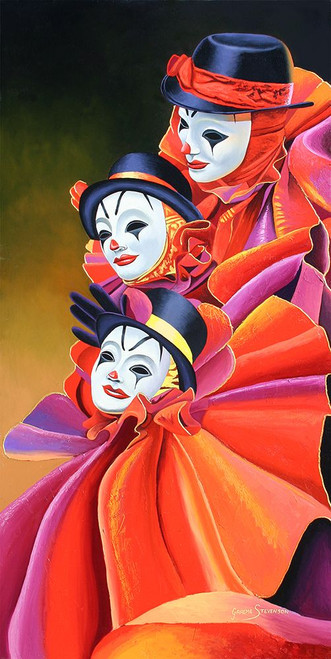 Carnival Clown Poster Print - Graeme Stevenson (12 x 24)
