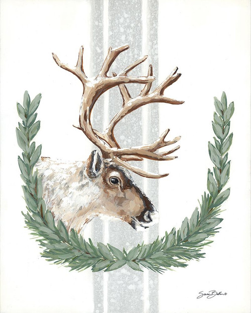 Arctic Winter Reindeer Poster Print - Sara Baker # VARPDXBAKE272