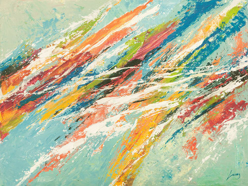Onda di colori Poster Print - Lucas (32 x 24)