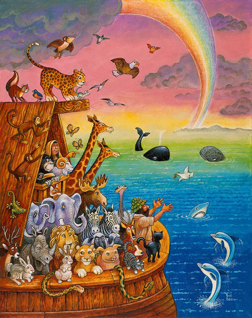 Noah And The Rainbow Poster Print - Bill Bell (24 x 31)