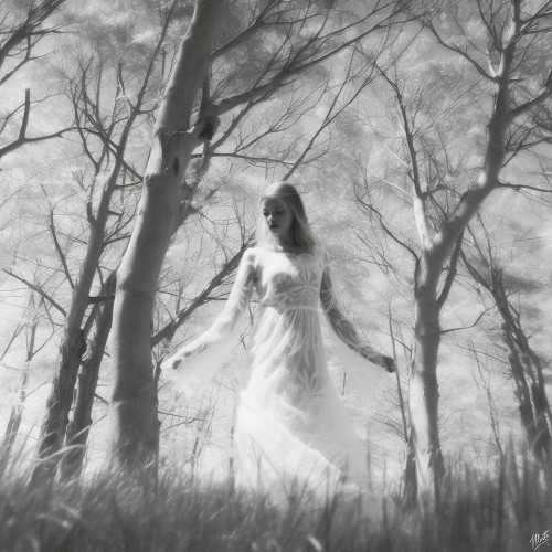 Model in forest I Poster Print - Marta Wiley (10 x 10)