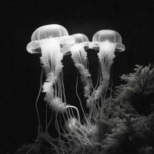 Jellyfish Photo II Poster Print - Marta Wiley (10 x 10)
