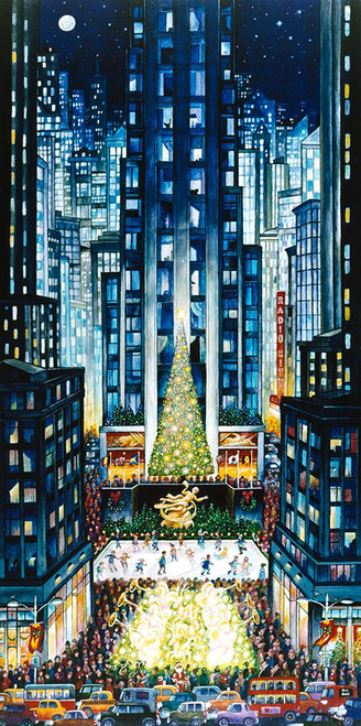 Rockefeller Christmas Poster Print - Bill Bell (12 x 24)