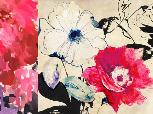 Happy Floral Composition II Poster Print - Kelly Parr (24 x 18)