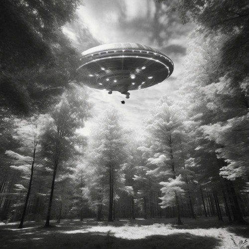 Infrared UFO I Poster Print - Marta Wiley (10 x 10)
