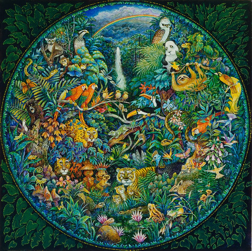 Rainbow Forest (Pc) Poster Print - Bill Bell (12 x 12)