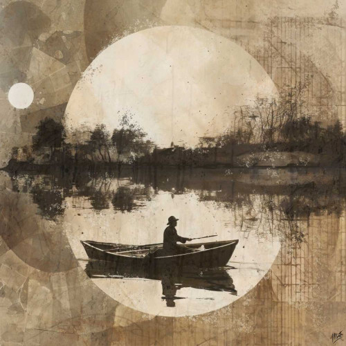 Abstract Boat Collage II Poster Print - Marta Wiley (12 x 12)