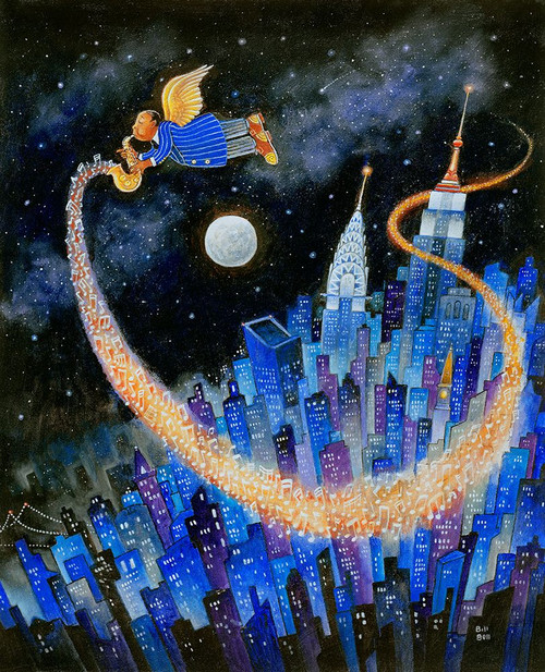 How High The Moon (Bird) Poster Print - Bill Bell (24 x 30)