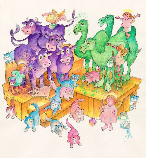 Painted Animals Poster Print - Bill Bell (24 x 26)