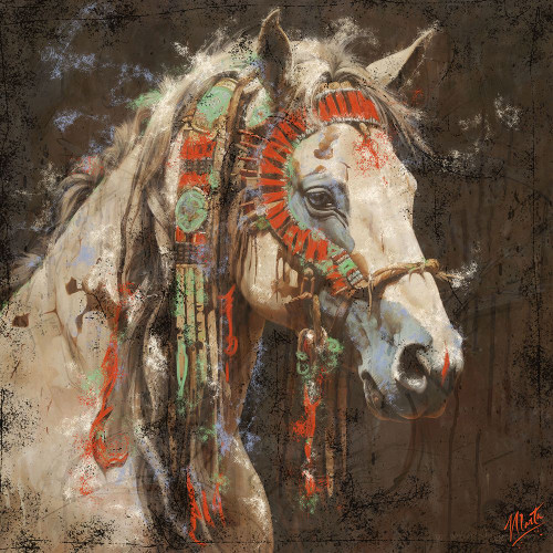 War Horse I Poster Print - Marta Wiley (24 x 24)