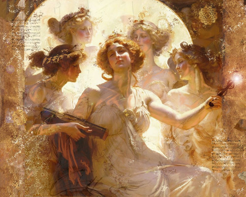 Apollo And Muses I Poster Print - Marta Wiley (30 x 24)