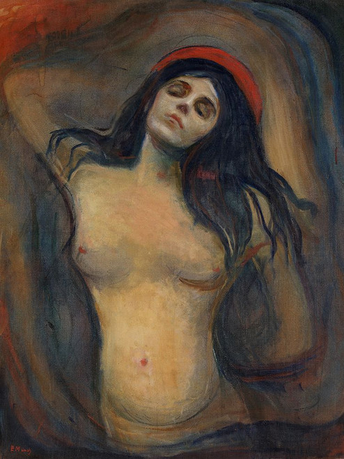 Madonna - 1894-1895 Poster Print - Edvard Munch (18 x 24)