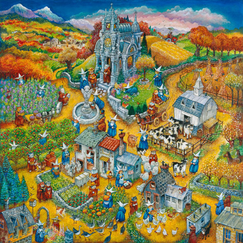 Holy Cats Bringin In The Sheaves Poster Print - Bill Bell (24 x 24)