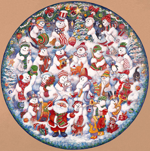 Santa And The Snowfolks (Pc) Poster Print - Bill Bell (24 x 24)