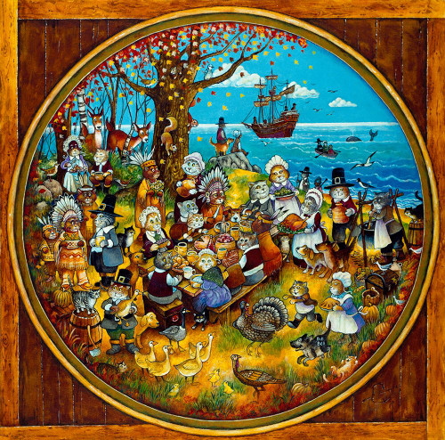New World Cats (Pc) Poster Print - Bill Bell (12 x 12)