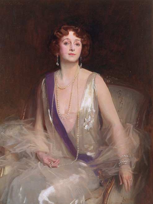 Grace Elvina, Marchioness Curzon of Kedleston Poster Print - John Singer Sargent (9 x 12)