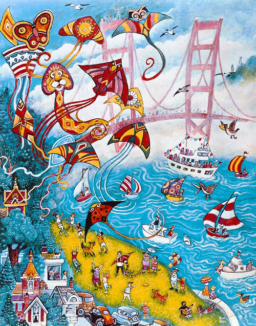 Goldengate Kites Poster Print - Bill Bell (12 x 15)