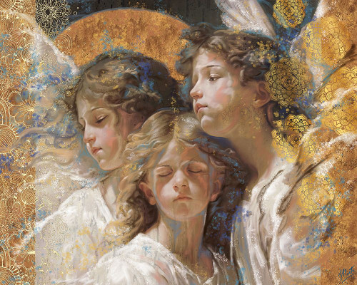 Little Angels III Poster Print - Marta Wiley (24 x 19)