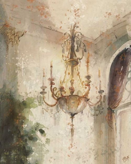 Chandelier Watercolor IIII Poster Print - Marta Wiley (24 x 30)