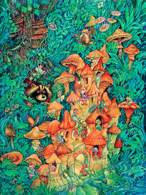 More Mushroom Fairies Poster Print - Bill Bell (24 x 32)