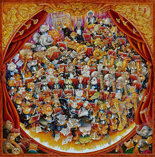 Animal Orchestra (Pc) Poster Print - Bill Bell (24 x 24)