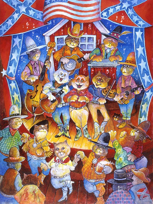 The Dixie Cats Poster Print - Bill Bell (12 x 16)
