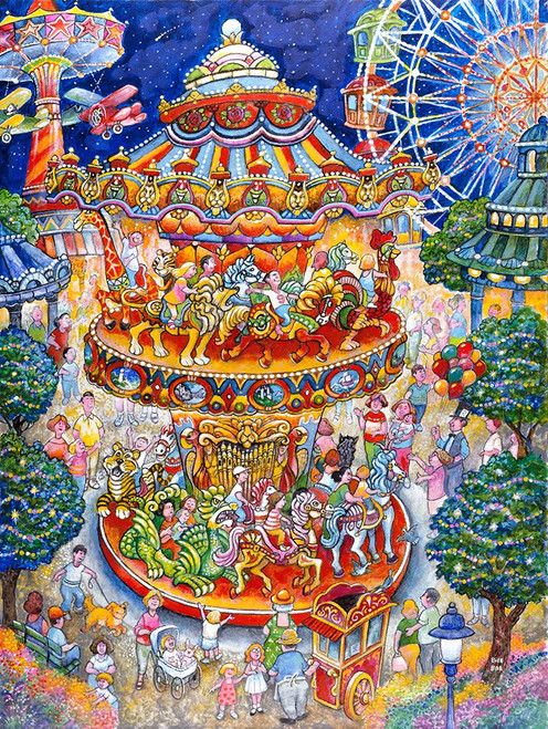 Carousel Dreams Poster Print - Bill Bell (12 x 16)