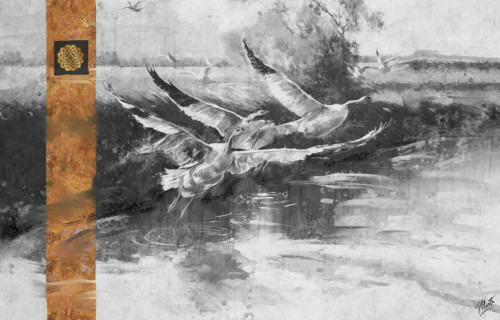 Goose I BW Poster Print - Marta Wiley (24 x 15)