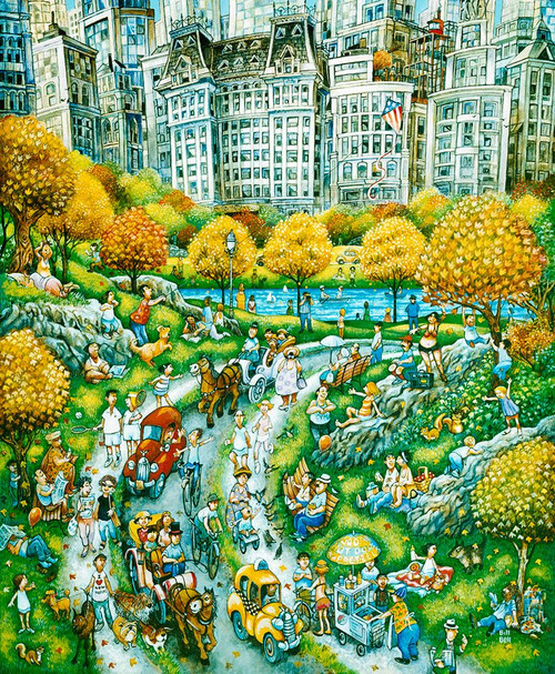 Central Park Sunday Poster Print - Bill Bell (20 x 24)