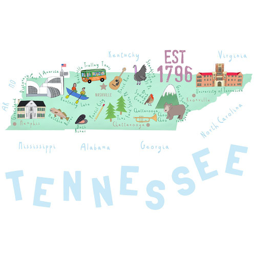 Tennessee Poster Print - Carla Daly (24 x 24)