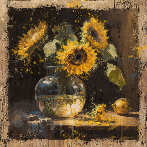 Sunflowers I Poster Print - Marta Wiley (10 x 10)