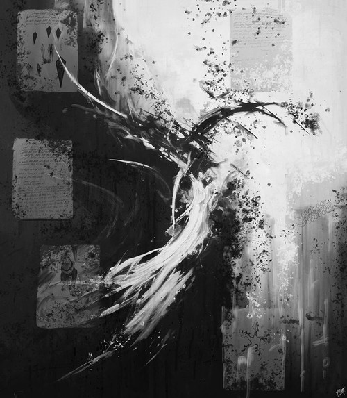 Black And White Poetry II Poster Print - Marta Wiley (12 x 13)