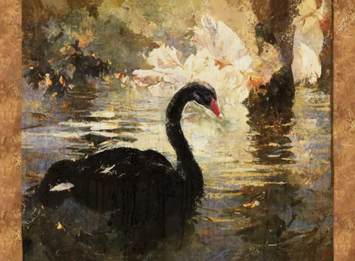 Swan I Poster Print - Marta Wiley (16 x 12)