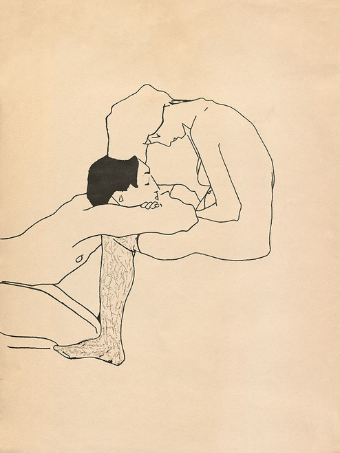 Lovers Poster Print - Egon Schiele (9 x 12)