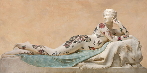 Tattooed Naiad Poster Print - Steven Hill (36 x 18)