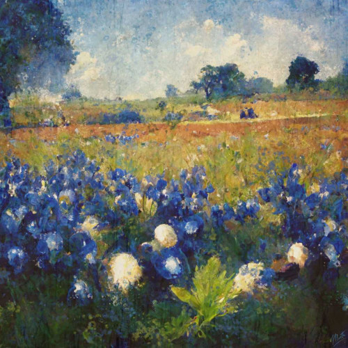 Texas-Bluebonnets II Poster Print - Marta Wiley (24 x 24)