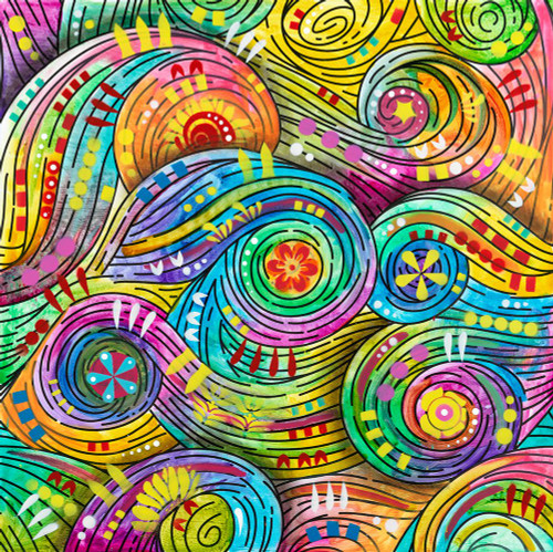 Tidepool Swirls Poster Print - Dean Russo (24 x 24)