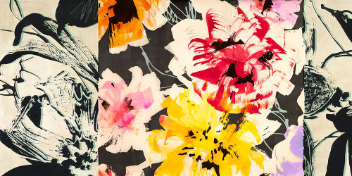 Neon Flowers II Poster Print - Kelly Parr (24 x 12)