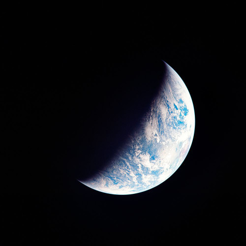 View of the Earth seen from the Apollo 12 Spacecraft Poster Print - NASA (24 x 24)