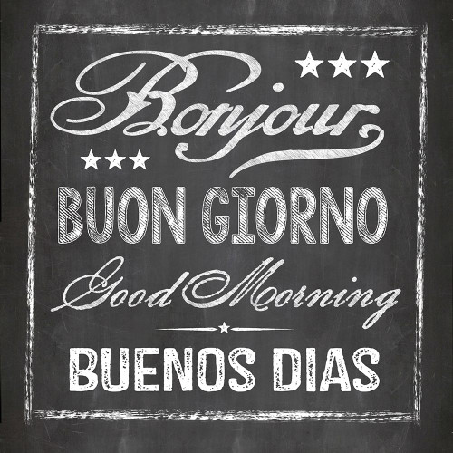 Chalkboard Greeting Poster Print - Andrea Haase # VARPDX82958