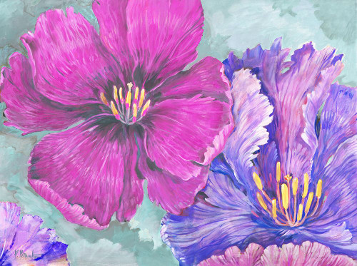 Floral Explosion - Bright Poster Print - Paul Brent (24 x 18)