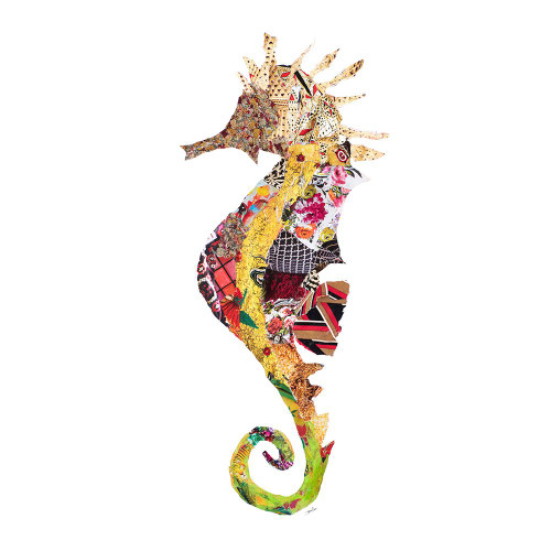 LaniKai Seahorse on White Poster Print - Gina Ritter (24 x 24)