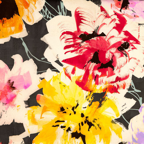 Neon Flowers II (detail) Poster Print - Kelly Parr (12 x 12)